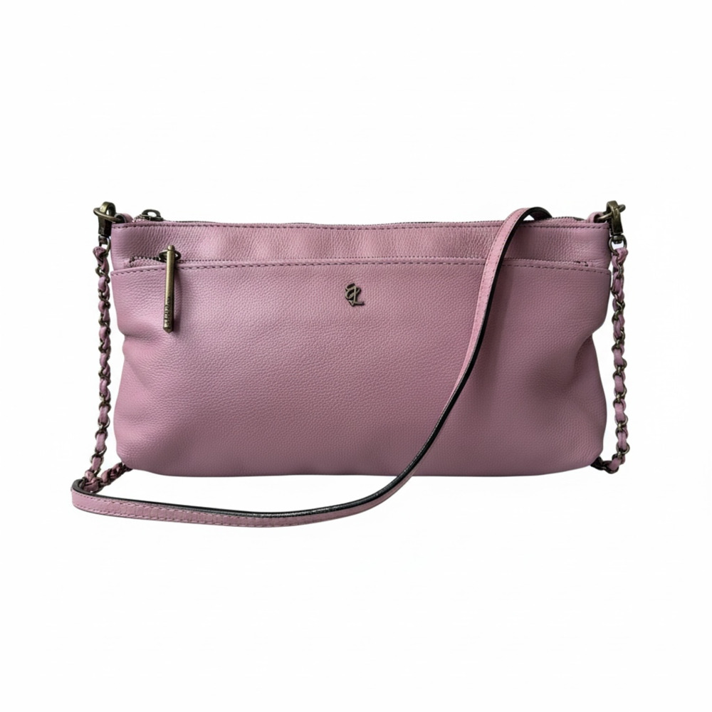 NEW Elliott Lucca Pink Leather Crossbody Bag Purse